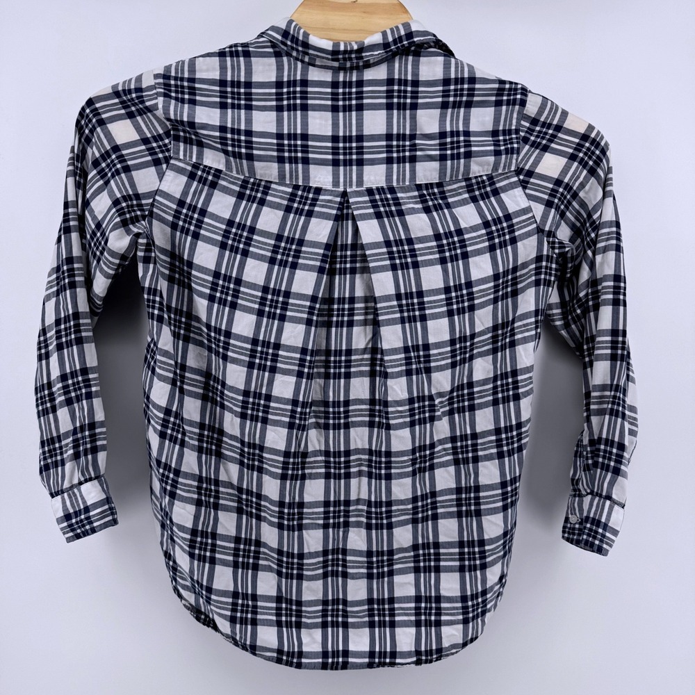 Frank & Eileen Grayson The Hero Button Down Shirt 02 Small Med Navy White Plaid - Picture 3 of 7